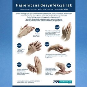Instrukcja -  Higieniczna dezynfekcja rąk