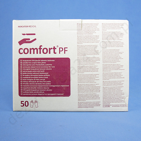 COMFORT PF - rękawice lateksowe bezpudrowe sterylne (1 para)