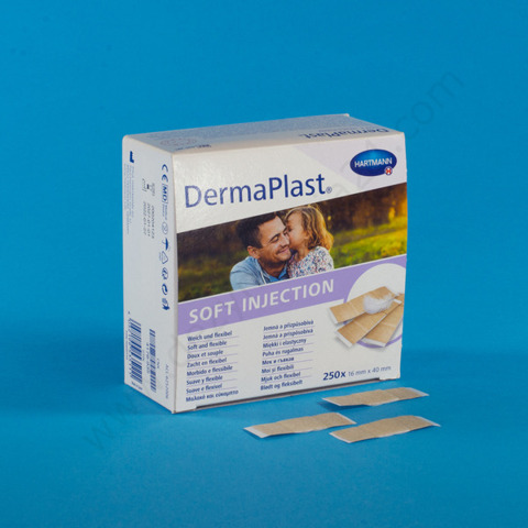 Plaster poiniekcyjny DermaPlast Sensitive 4 x 1,6 cm (250 szt.)