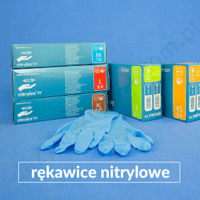 rękawice nitrylowe comfort blue bezpudrowe