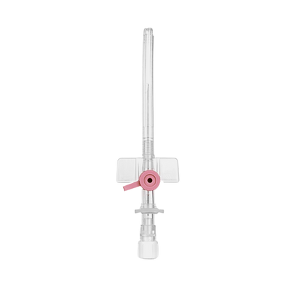 Kaniula dożylna 20G 1,1 x 32 mm różowa, z portem bocznym i liniami RTG - KD-FIX