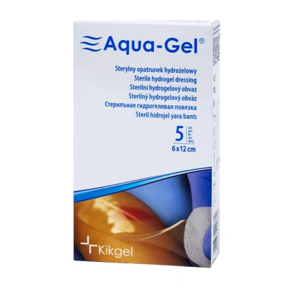 Aqua-gel sterylny opatrunek hydrożelowy 6x12 cm (5 szt.)