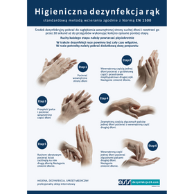 Instrukcja -  Higieniczna dezynfekcja rąk