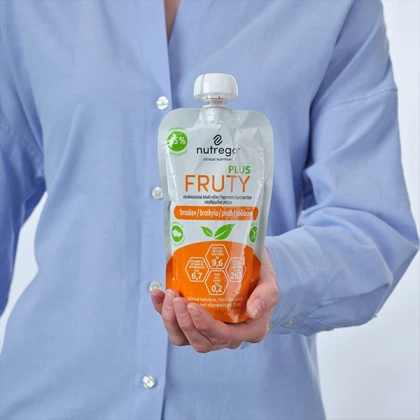 Nutrego FRUTY PLUS 4 x 175 ml z zawartością brzoskwini