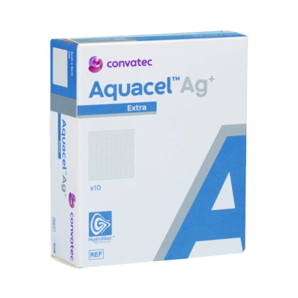 Aquacel Ag+ Extra - opatrunek ze srebrem 5 x 5 cm (1 szt.) - ConvaTec