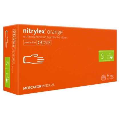 NITRYLEX ORANGE Rękawice nitrylowe bezpudrowe (100 szt.)