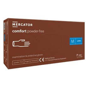 COMFORT PF - rękawice lateksowe bezpudrowe zabiegowe (100 szt.)