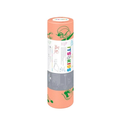 Podkład podfoliowany w rolce 33 cm x 25 m, perforacja co 50 cm - dziecięcy, morelowy