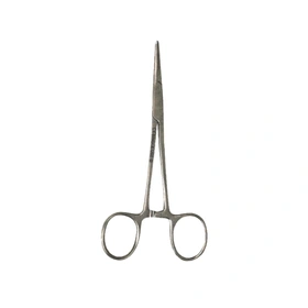 Kleszcze hemostatyczne Halstead, bez zębów, 12 cm, zakrzywione, sterylne