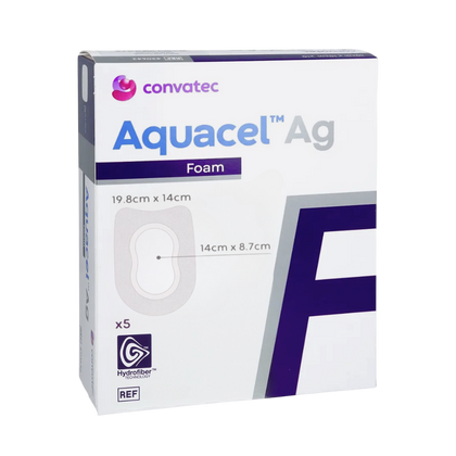 Aquacel AG foam ADH Heel - opatrunek przylepny 19,8  x 14 cm (5 szt.) - ConvaTec