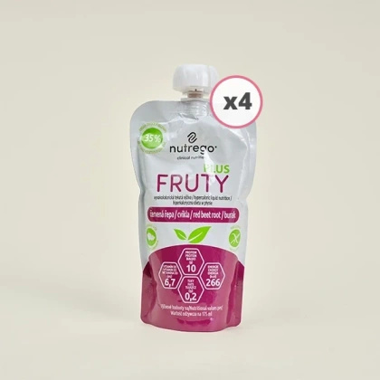 Nutrego FRUTY PLUS 4 x 175 ml z zawartością buraka