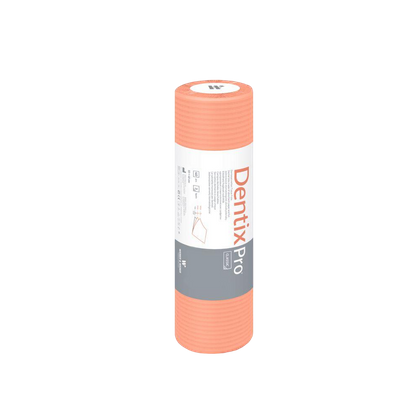 Serwety podfoliowane w rolce 33 cm x 19,2 m, perforacja co 48 cm - DentixPro, morelowe