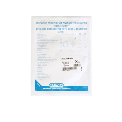 Zestaw do znieczulenia zewnątrzoponowego 18G/80mm rozszerzony - Balton