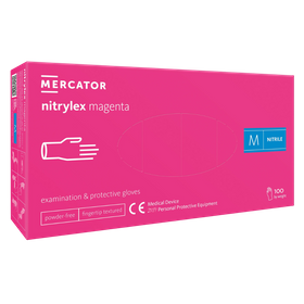 NITRYLEX MAGENTA - Rękawice nitrylowe bezpudrowe (100 szt.)