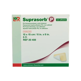 Opatrunek piankowy SUPRASORB P Adhesive 15 x 15 cm, przylepny (5 szt.)