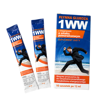 1WW Płynna glukoza 12 ml (10 saszetek) - pomarańcza