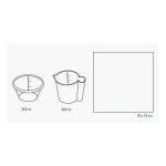 Foliodrape - miska 250 ml, miarka 500 ml, serweta 75 x 75 cm (20 szt.)