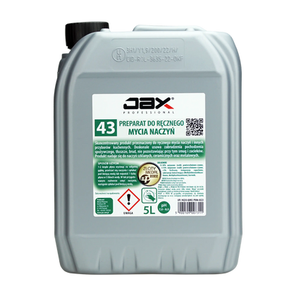 JAX 43 Preparat do ręcznego mycia naczyń 5 L