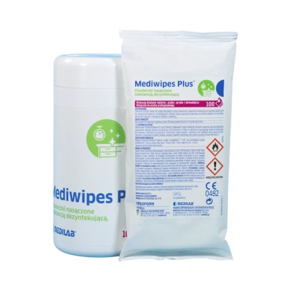 Chusteczki alkoholowe Mediwipes plus (100 szt.) TUBA