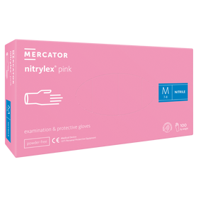 NITRYLEX PINK - Rękawice nitrylowe bezpudrowe (100 szt.)