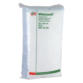 Vliwazell 20 x 40 cm. Opatrunek wysoce chłonny, niesterylny (25 szt.)