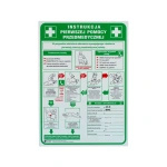 Instrukcja pierwszej pomocy przedmedycznej 250x350 do apteczki