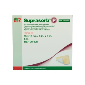 Opatrunek piankowy SUPRASORB P Adhesive 15 x 15 cm, przylepny (5 szt.)
