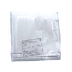 Prześcieradło podfoliowane 80 x 210 cm - białe w paski (25 szt.)