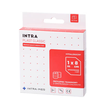 Intra Plast Classic - Plaster z opatrunkiem 8 cm x 1 m