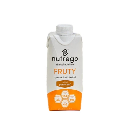 Nutrego FRUTY 12 x 330 ml o smaku pomarańczy