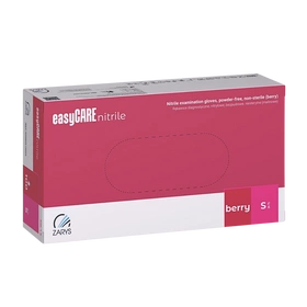 easyCARE BERRY rękawice nitrylowe bezpudrowe malinowe (100 szt.)