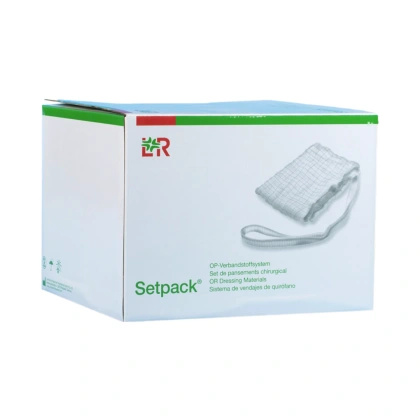 SETPACK Toptex lite RK - Serweta gazowa 4. warst. 20. nitk. RTG 40 x 40 cm. (20 x 2 szt) sterylna, biała -  L&R