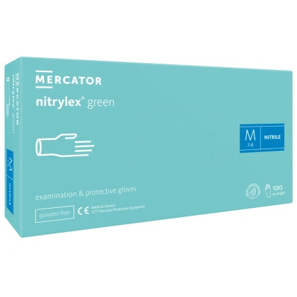 NITRYLEX GREEN - Rękawice nitrylowe bezpudrowe (100 szt.)