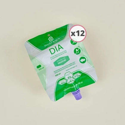 Nutrego DIA 12 x 500 ml o smaku neutralnym do zgłębnika / PEG [KRÓTKA DATA]