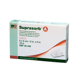 SUPRASORB A 5 x 5 cm. Opatrunek z alginatu wapnia (10 szt.)