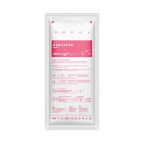 DERMAGEL GYNO - Rękawice lateksowe bezpudrowe STERYLNE (1 para)