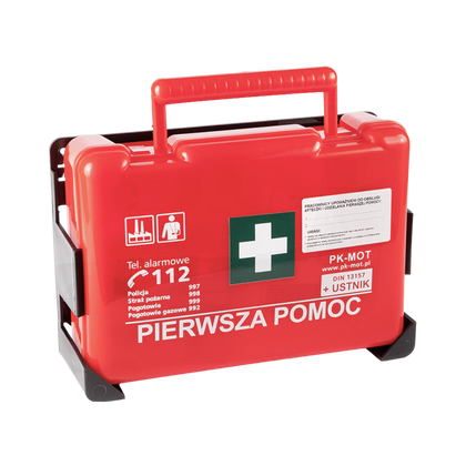 Apteczka BD.2 z wieszakiem ściennym DIN 13157 + aparat do sztucznego oddychania