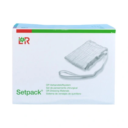 SETPACK Toptex lite RK - Serweta gazowa 4. warst. 20. nitk. RTG 40 x 40 cm. (10 x 5 szt) sterylna, biała -  L&R