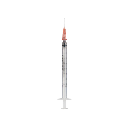 Strzykawka trzyczęściowa do insuliny 1 ml. U-100 z wtopioną igłą (0,33 x 12 mm.) (100 szt.) -  KD-Ject