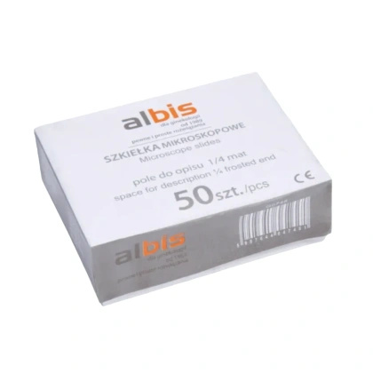 Szkiełka mikroskopowe nieszlifowane Z MATEM (50 szt.)