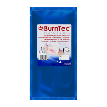Opatrunek hydrożelowy ratunkowy BurnTec 20 x 40 cm.