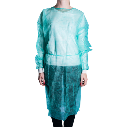 Fartuch higieniczny (pielęgniarski) z mankietem, niesterylny (10 szt.) EC