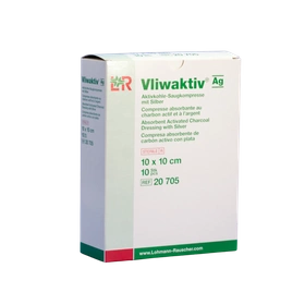 VLIWAKIIV Ag 10 x 10 cm. Opatrunek przeciwbakteryjny (10 szt.)