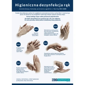 Instrukcja -  Higieniczna dezynfekcja rąk
