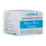 Kompresy gazowe 13. nitkowe 8. warst. 10 x 10 cm  (100 szt.) - SoftMed