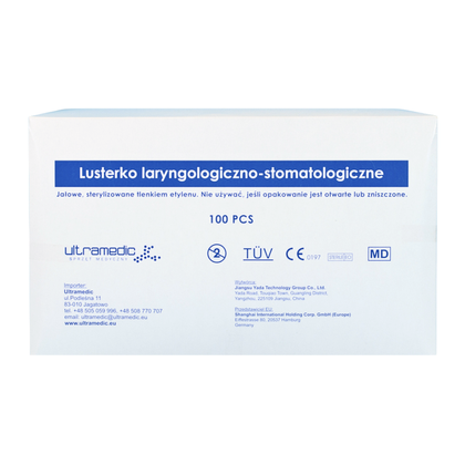 Lusterko laryngologiczne 1 x uż. (100 szt.) - Ultramedic