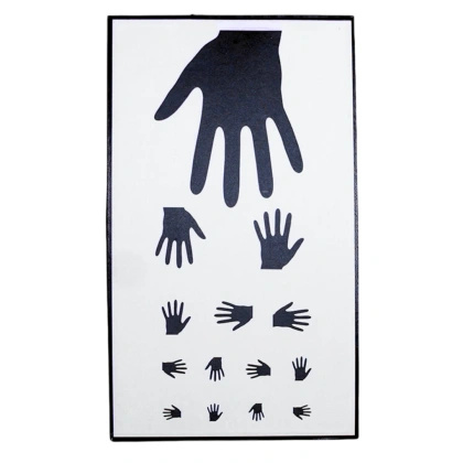 Tablica okulistyczna RĄCZKI