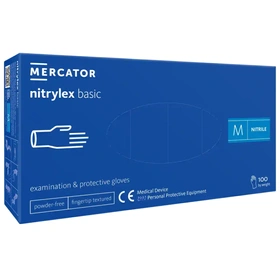 NITRYLEX BASIC rękawice nitrylowe bezpudrowe niebieskie (100 szt.)