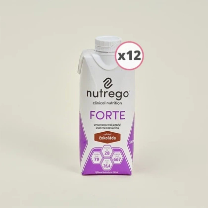 Nutrego FORTE 330 ml czekolada (12 szt.) KRÓTKA DATA