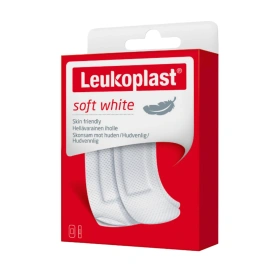 Plastry Leukoplast Soft White (20 szt.) <br>19 x 72 mm - 12 szt, 38 x 72 mm - 8 szt.